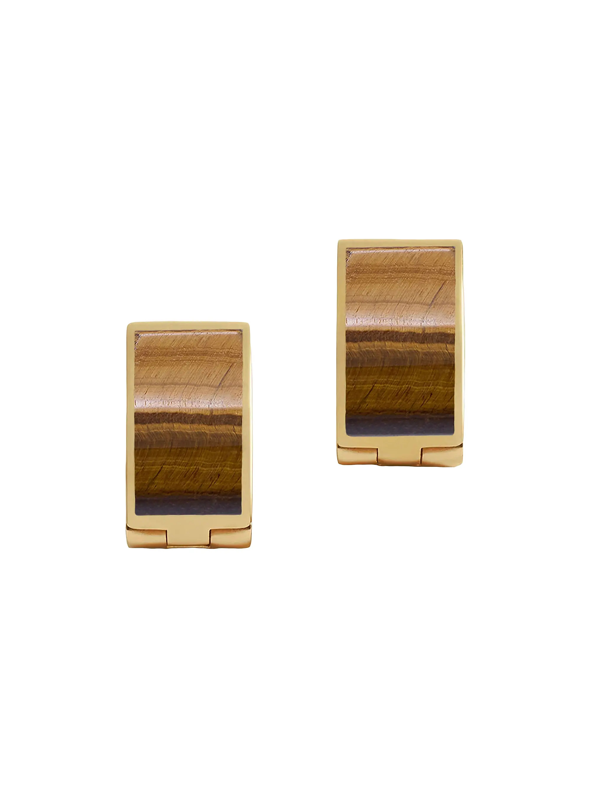 Bengali 14K-Gold-Plated & Picture Jasper Hoop Earrings | Saks Fifth Avenue
