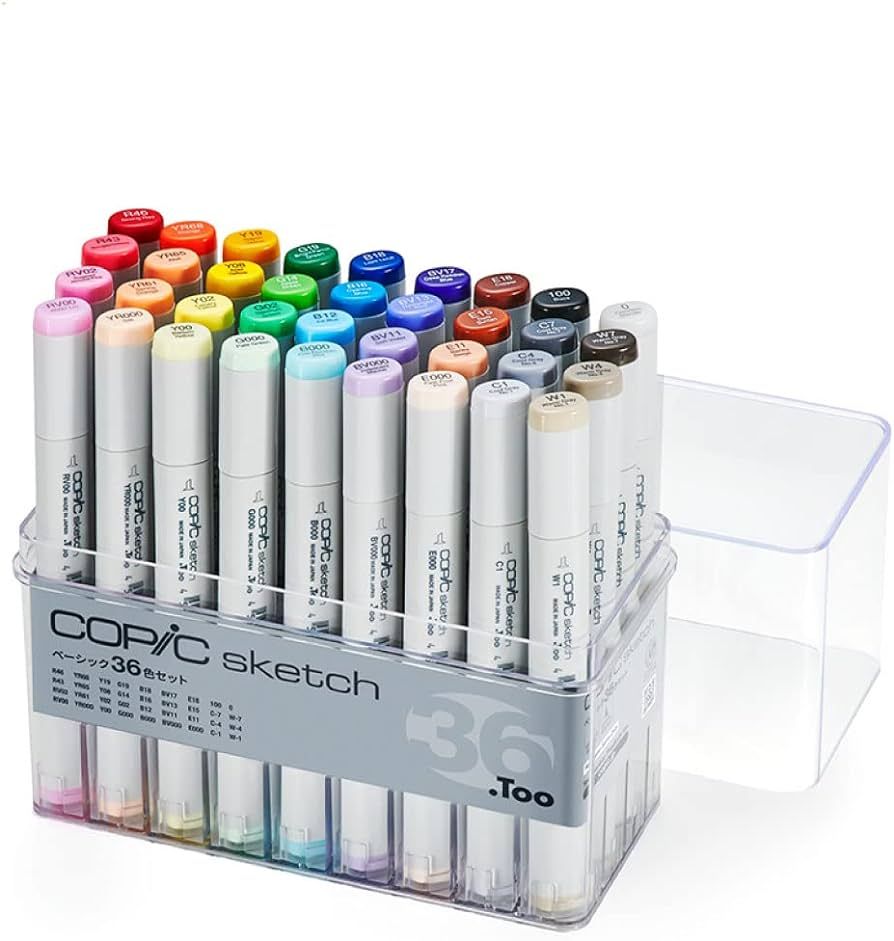 COPIC Too Copic Sketch Basic 36 Colors Set Multicolor Illustration Marker Marker Pen | Amazon (US)