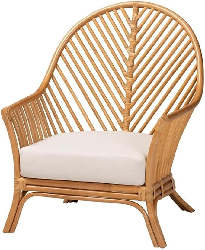 bali & pari Lisabon Bohemian Light Honey Rattan Arm Chair | Amazon (US)