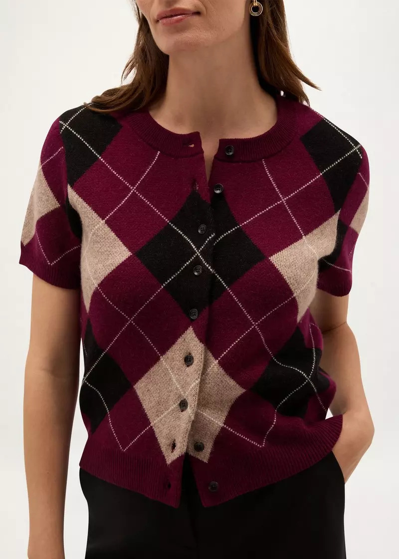 Livi Argyle Short Sleeve Cardigan | Hobbs UK | | Hobbs