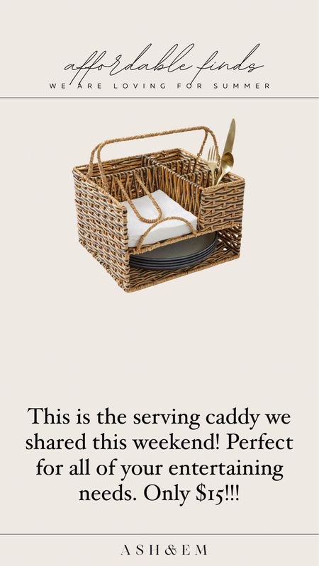 This serving caddy is a must have for summer entertaining 

#LTKHome #LTKFindsUnder50 #LTKParties