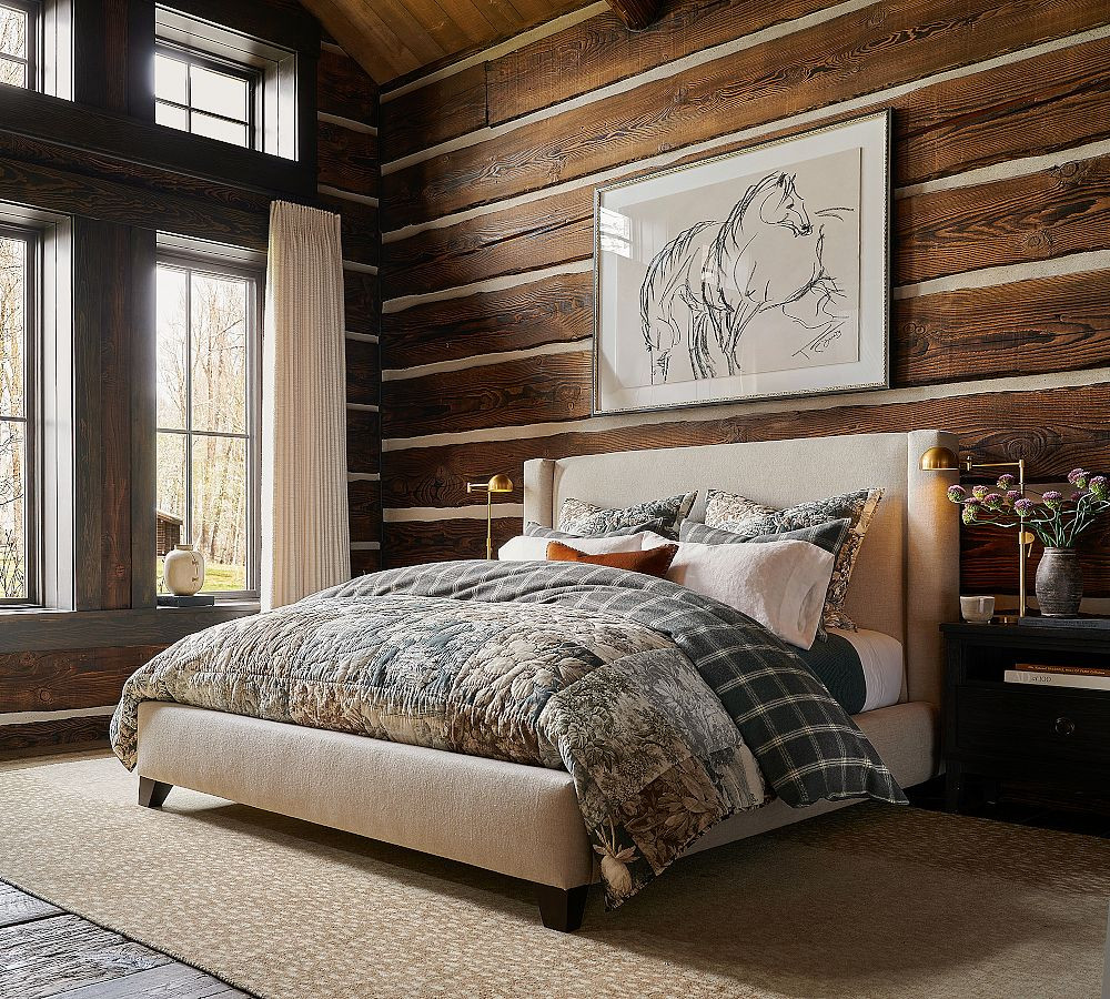 Harper Non-Tufted Upholstered Bed | Pottery Barn (US)