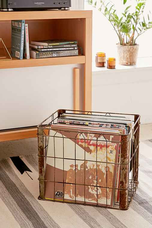 Wire Storage Basket,CHARCOAL,ONE SIZE | Urban Outfitters US