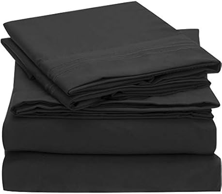 Mellanni Sheet Set-Brushed Microfiber 1800 Bedding-Wrinkle Fade, Stain Resistant - Hypoallergenic... | Amazon (US)