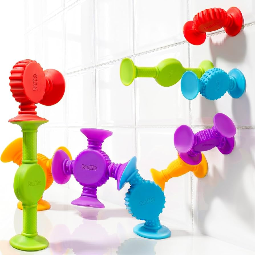 BUNMO Bath Toys Suction - Connect, Build, Create - Toddler Bath Toys - Hours of Fun & Creativity ... | Amazon (US)