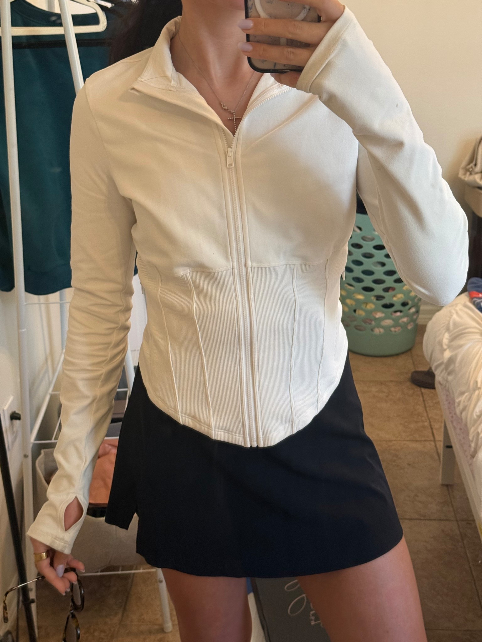 Errands outfit, workout jacket, tennis skirt, pickleball outfit, zip up jacket, alo yoga, vitality workout 

#LTKActive #LTKSaleAlert #LTKStyleTip