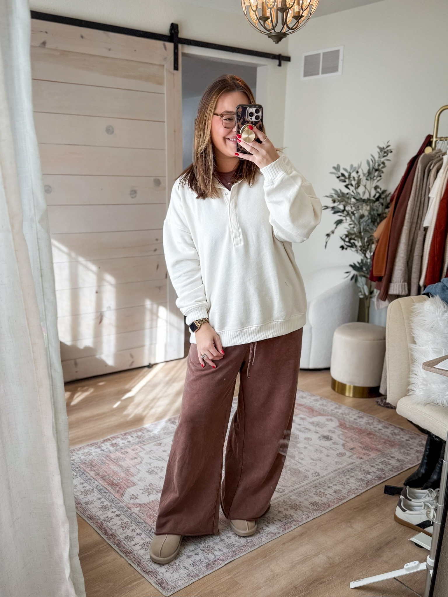 Fall cozies! fall loungewear // midsize // mom approved // school pick up style  

 #LTKootd #LTKmomlife #LTKMidsize