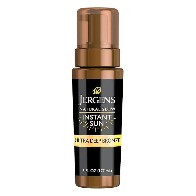 Jergens Natural Glow Instant Sun Body Mousse, Self Tanner for Ultra Deep Bronze Tan, Sunless Tann... | Amazon (US)
