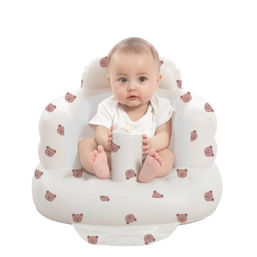 Inflatable Baby Seat for Babies 3-36 Months, Built in Air Pump Baby Chair Sit Me up Floor Seat fo... | Amazon (US)