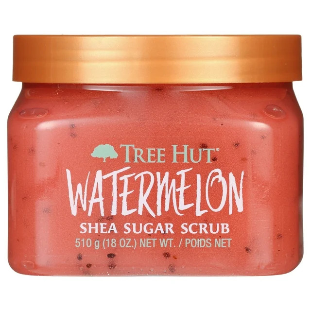 Tree Hut Watermelon Shea Sugar Exfoliating and Hydrating Body Scrub, 18 oz. | Walmart (US)