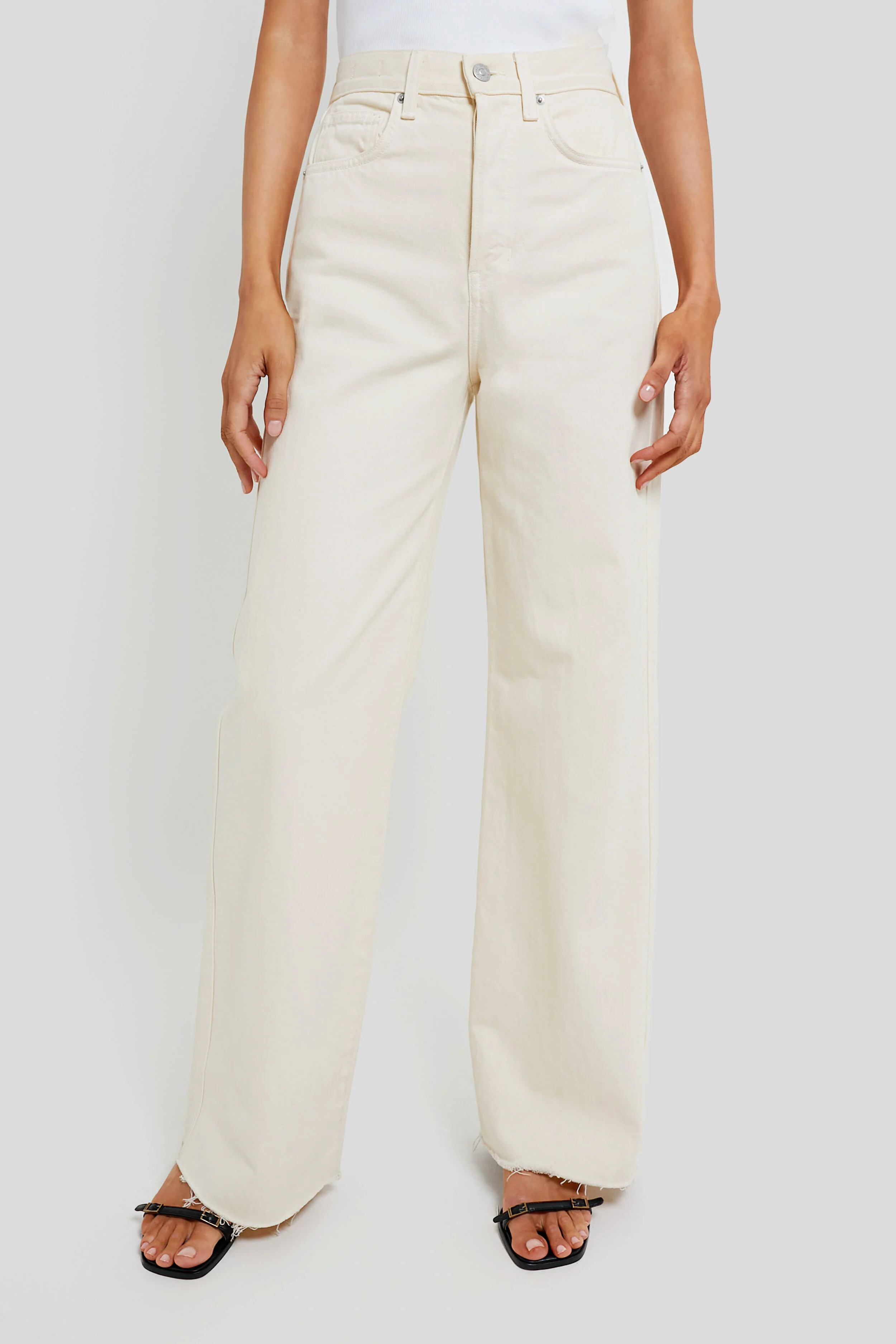 Ecru Taylor High Rise Wide Leg | Tuckernuck (US)