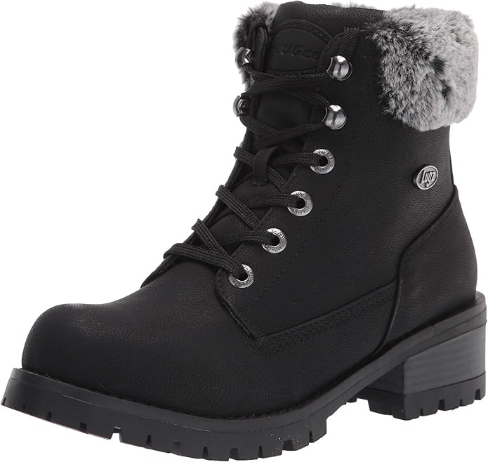 Lugz Women's Flirt Hi Fur Classic 6-inch Chukka Fashion Boot Combat | Amazon (US)