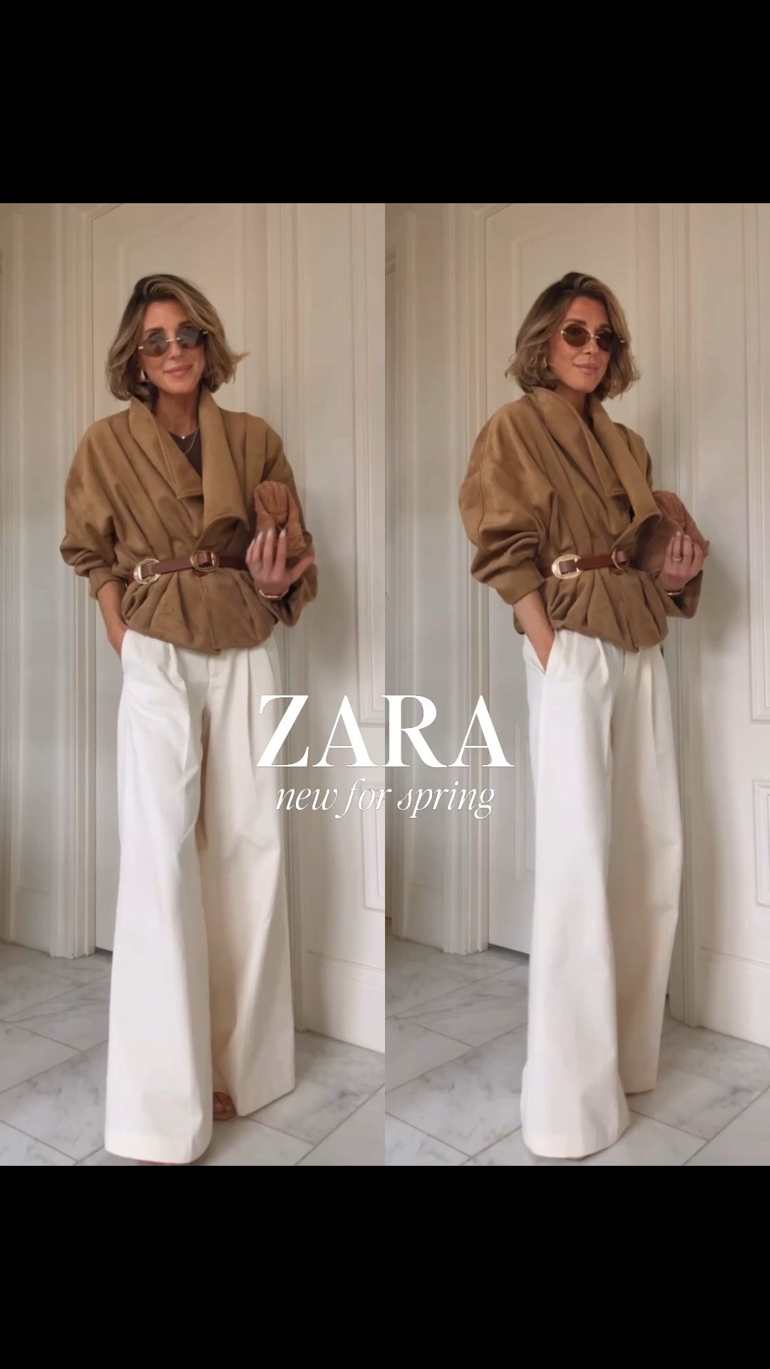 New arrivals at Zara I love! These suede jacket under $100 is so good. I'm wearing g size small 