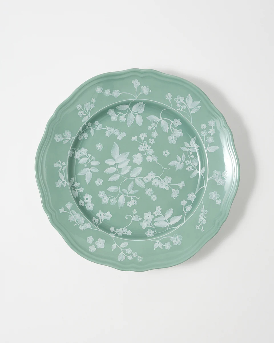 Floral Dinner Plate Sage by Ginori 1735 | Cabana Magazine