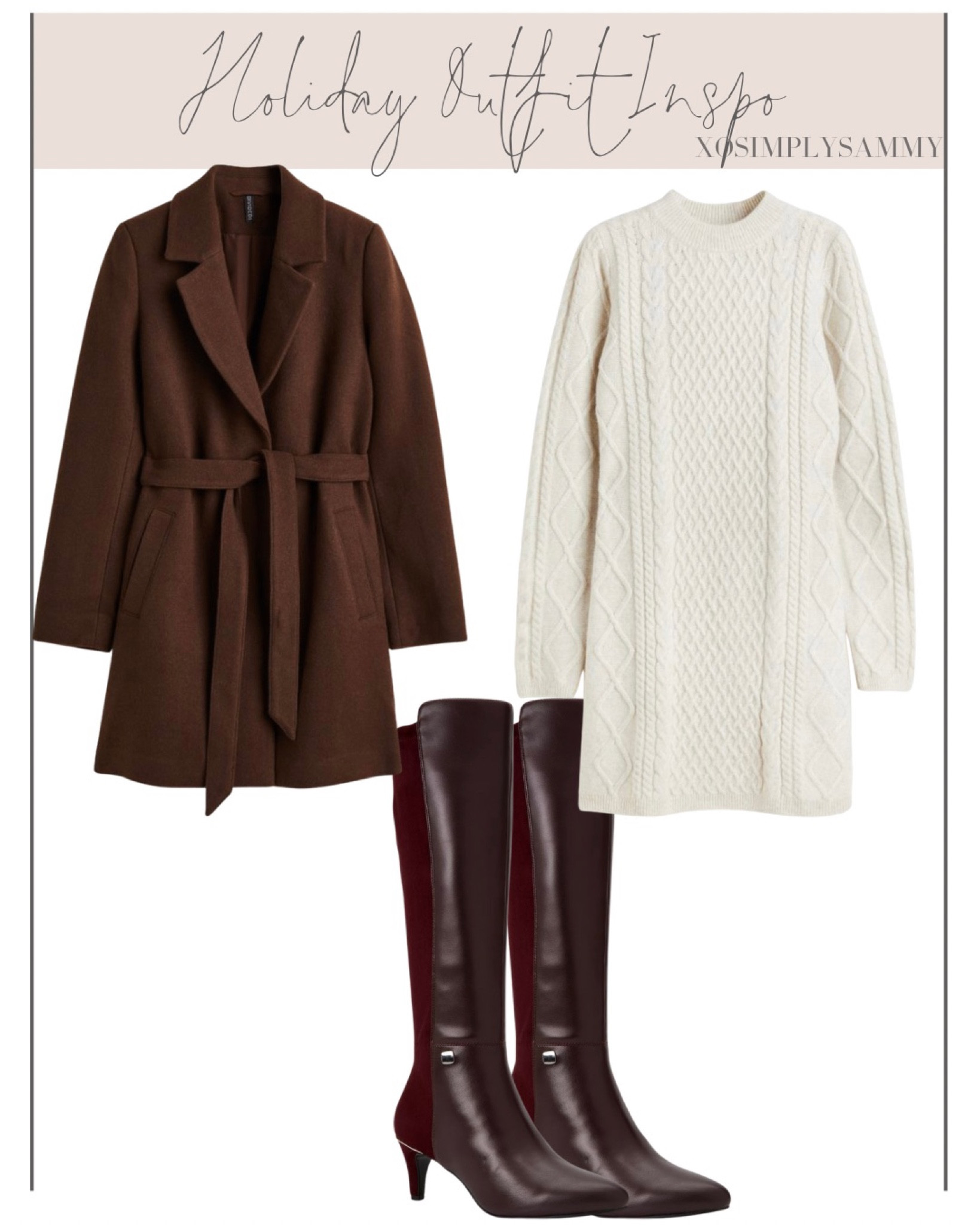 Holiday outfits , thanksgiving outfits , fall fashion outfits , fall ootds , gift guide for her , sweater dress , knit sweater , knee high boots , over the knee boots , heeled boots , brown boots , brown coat , winter coat , fall coat 

#LTKHoliday #LTKstyletip #LTKGiftGuide