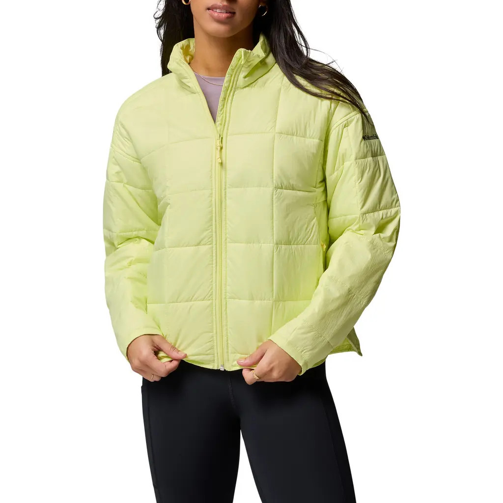 Columbia Sienna Hill™ Packable Quilted Jacket in Citron Haze at Nordstrom, Size Xx-Large | Nordstrom