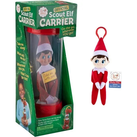 The Elf on The Shelf Travel Set: Scout Elf Carrier and Plushee Pal Mini Clip-On | Walmart (US)