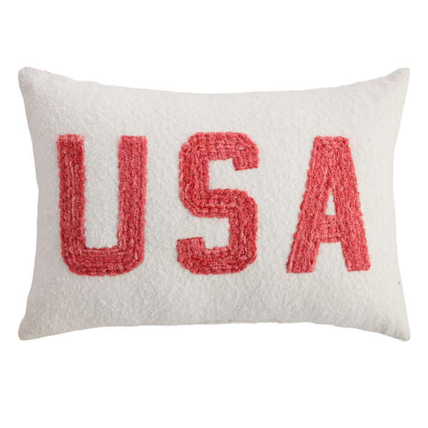 USA Boucle Lumbar Pillow, 14x20 | At Home