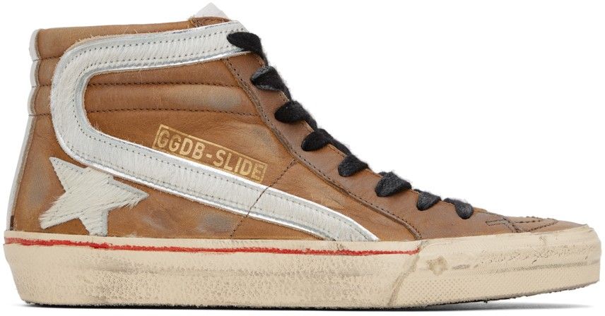 Golden Goose - Brown Slide Sneakers | SSENSE