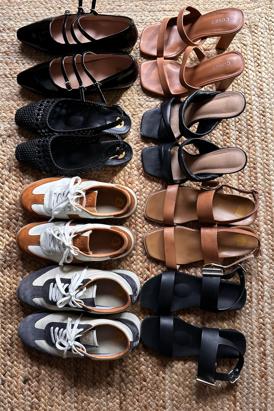Shoes I packed for LA