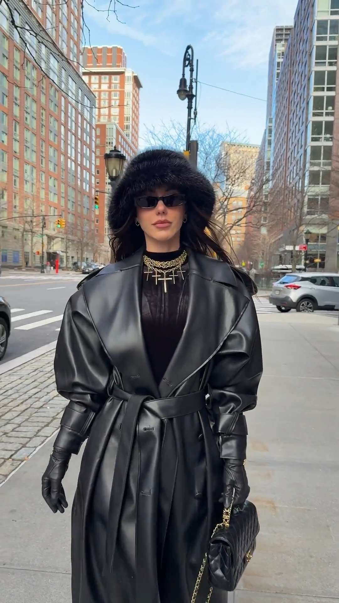 I couldn’t be anymore obsessed with this long vegan leather trench coat. Such a statement AND ITS SOOO WARM! Kept me so warm in NYC and I just had shorts underneath. 

If you order on Jluxlabel website you can use my code “DANIELLE15” for 15% off 

#LTKTravel #LTKTall #LTKootd