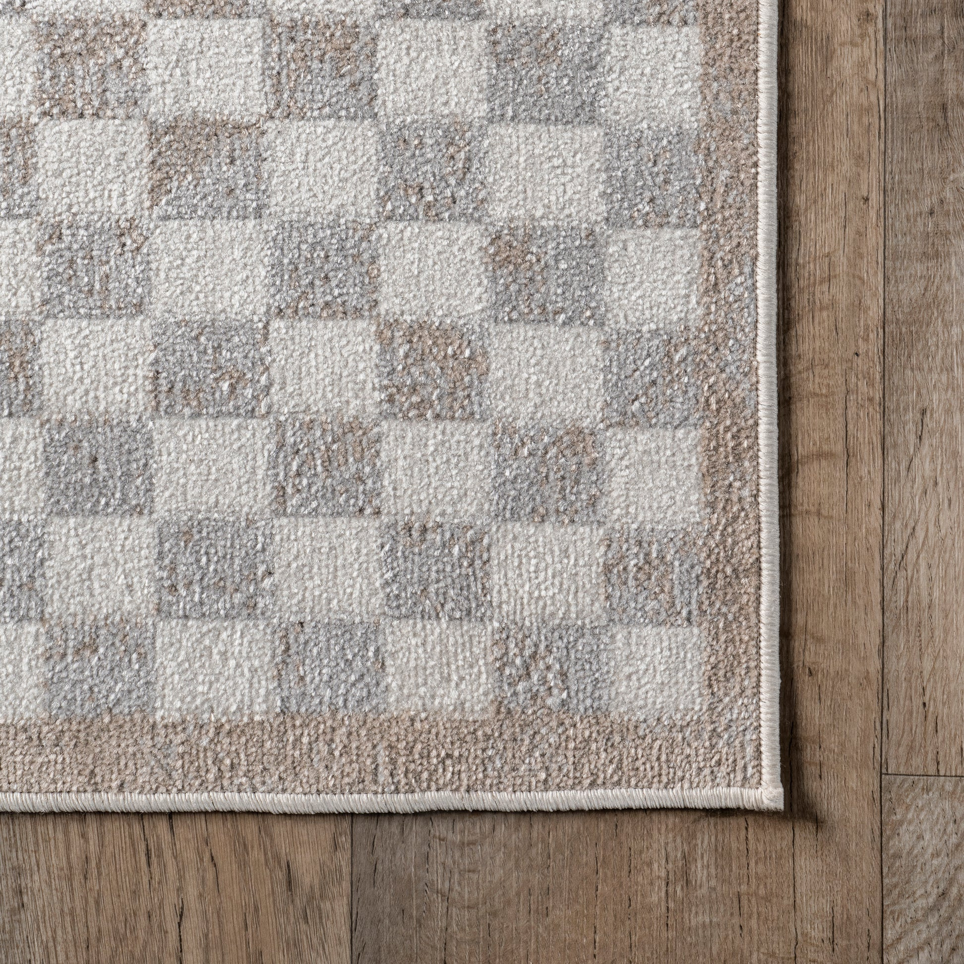 Kallie Washable Tiled Rug | Beige | Rugs USA