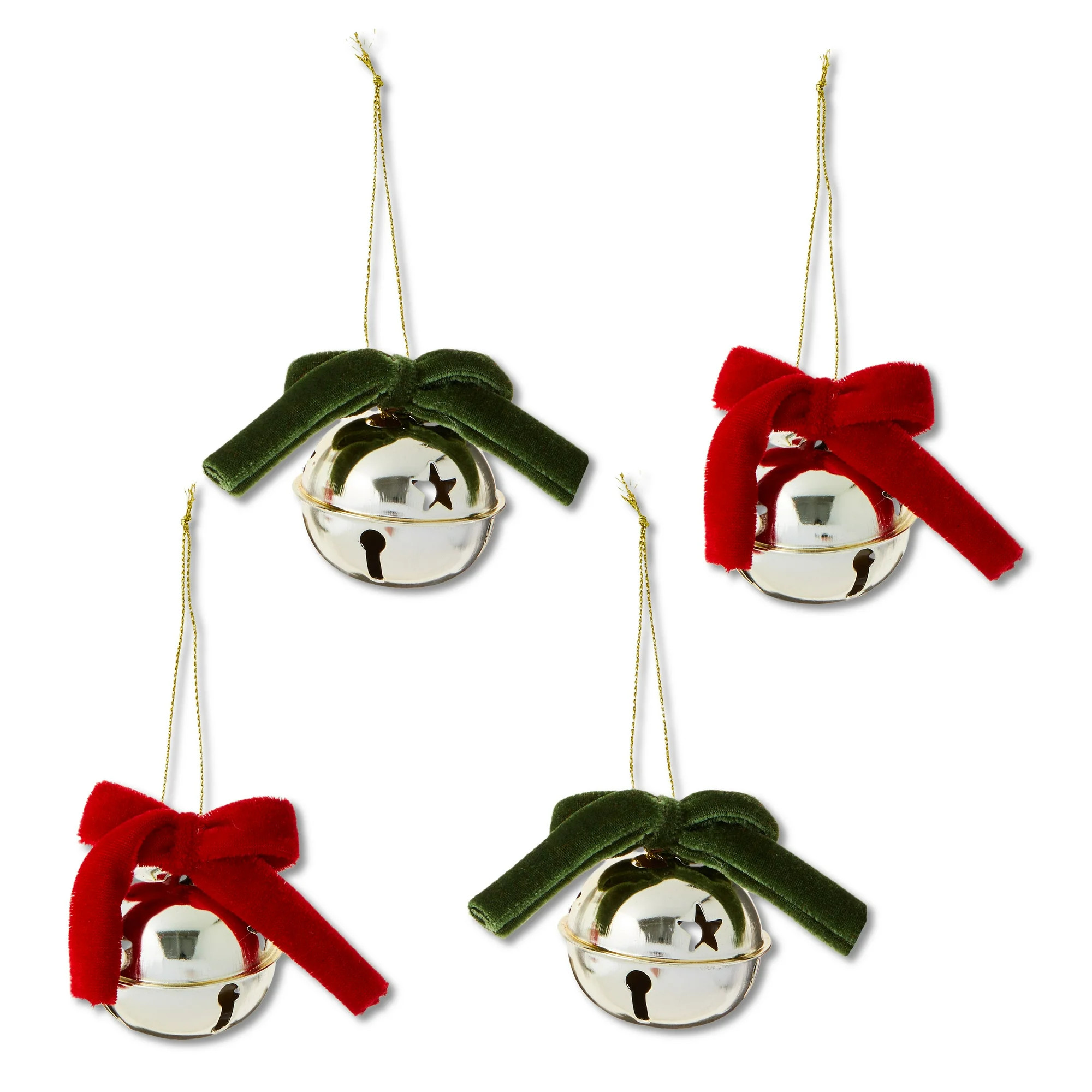 Best seller Holiday Time Gold Bell Mini Christmas Ornaments, 4 Count, by Holiday Time 5 stars out... | Walmart (US)