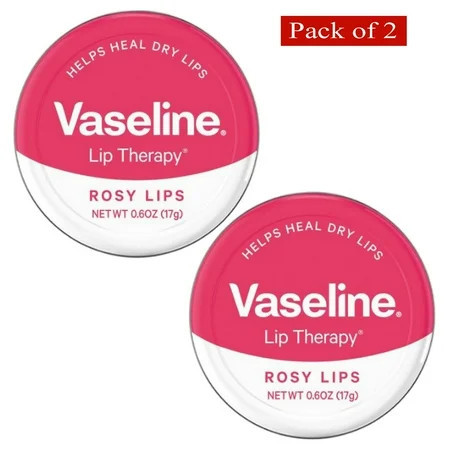 Vaseline Lip Therapy Lip Balm Tin Rosy Lips 0.6 Ounce (Pack of 2) | Walmart (US)