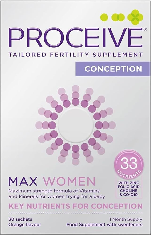 Proceive® MAX Women - Fertility Supplement for Conception - Pregnancy Vitamins for Women Trying ... | Amazon (UK)