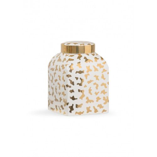 Chelsea House Jungle Ginger Jar White | Gracious Style