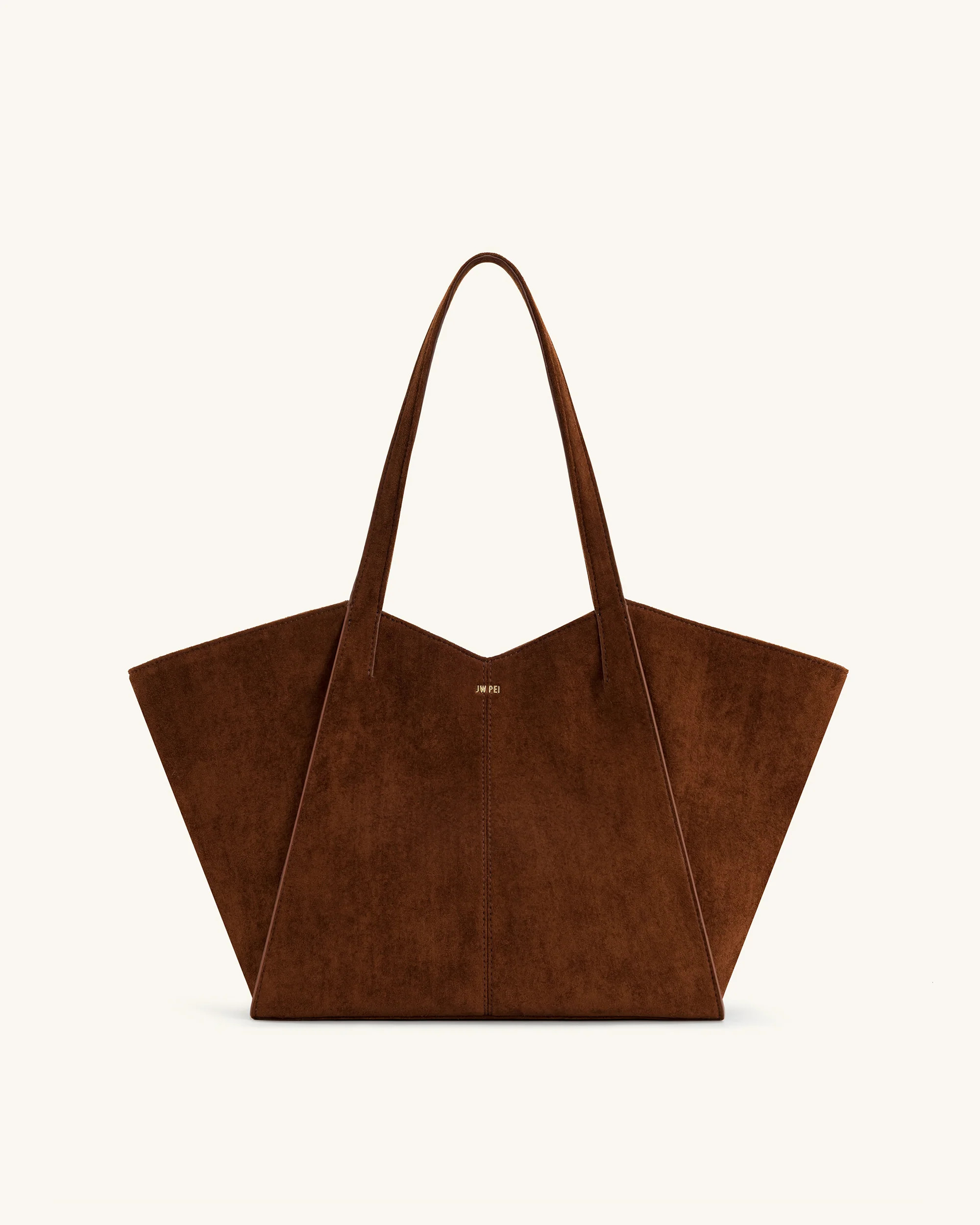 Kiana Large Capacity Tote Bag - Dark Brown | JW PEI US