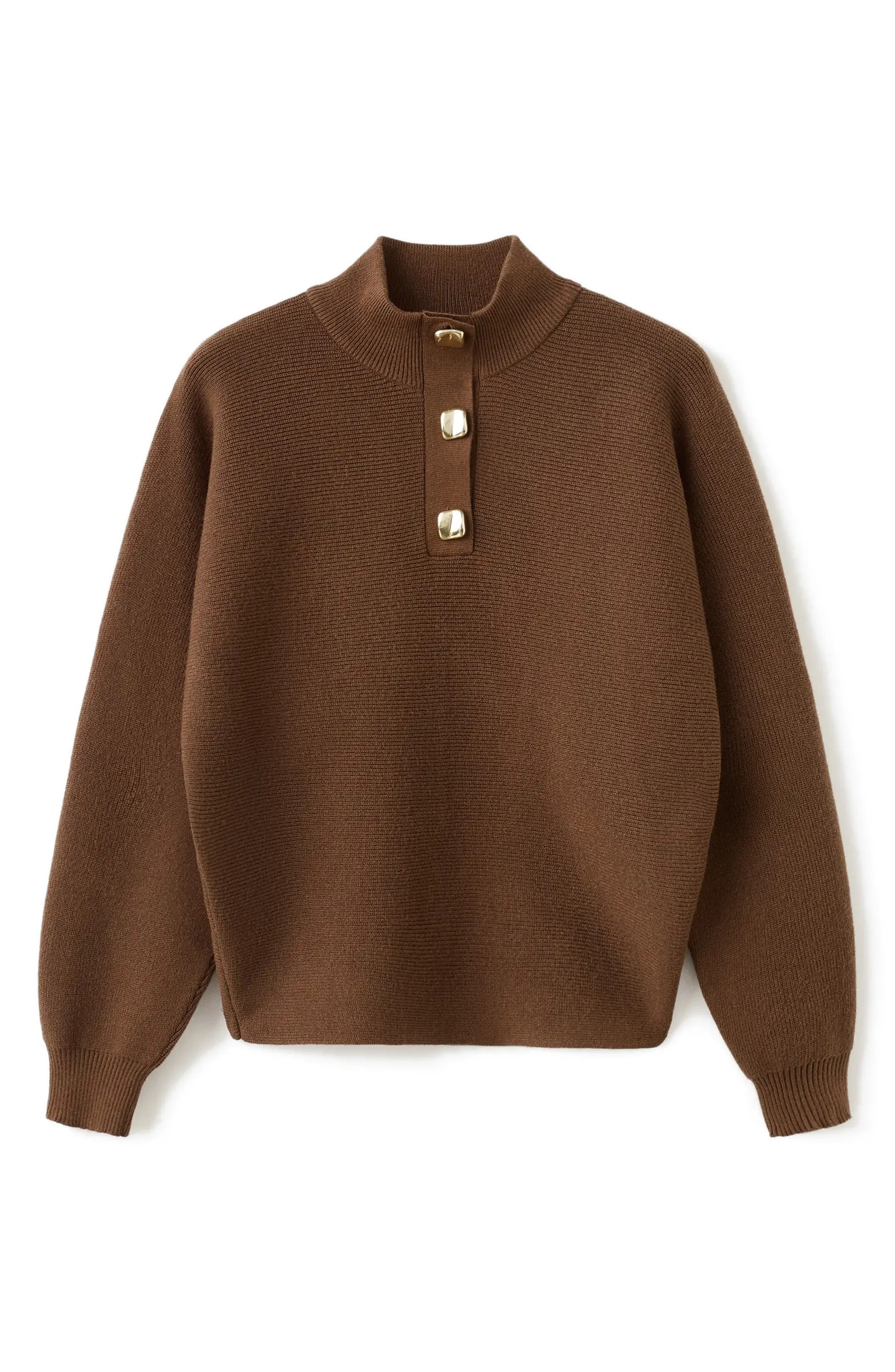 MANGO Uptown Polo Sweater | Nordstrom | Nordstrom