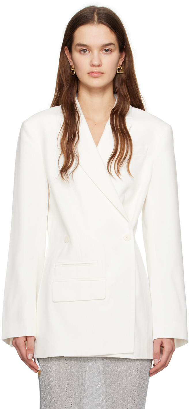 JACQUEMUS White Les Classiques 'La veste Tibau' Blazer | SSENSE