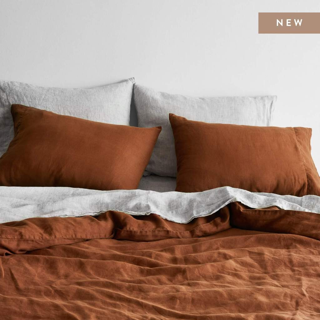 Stonewashed Linen Bed Bundle - Ember Series | The Citizenry
