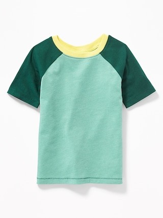 Color-Blocked Raglan-Sleeve Tee for Toddler Boys | Old Navy US