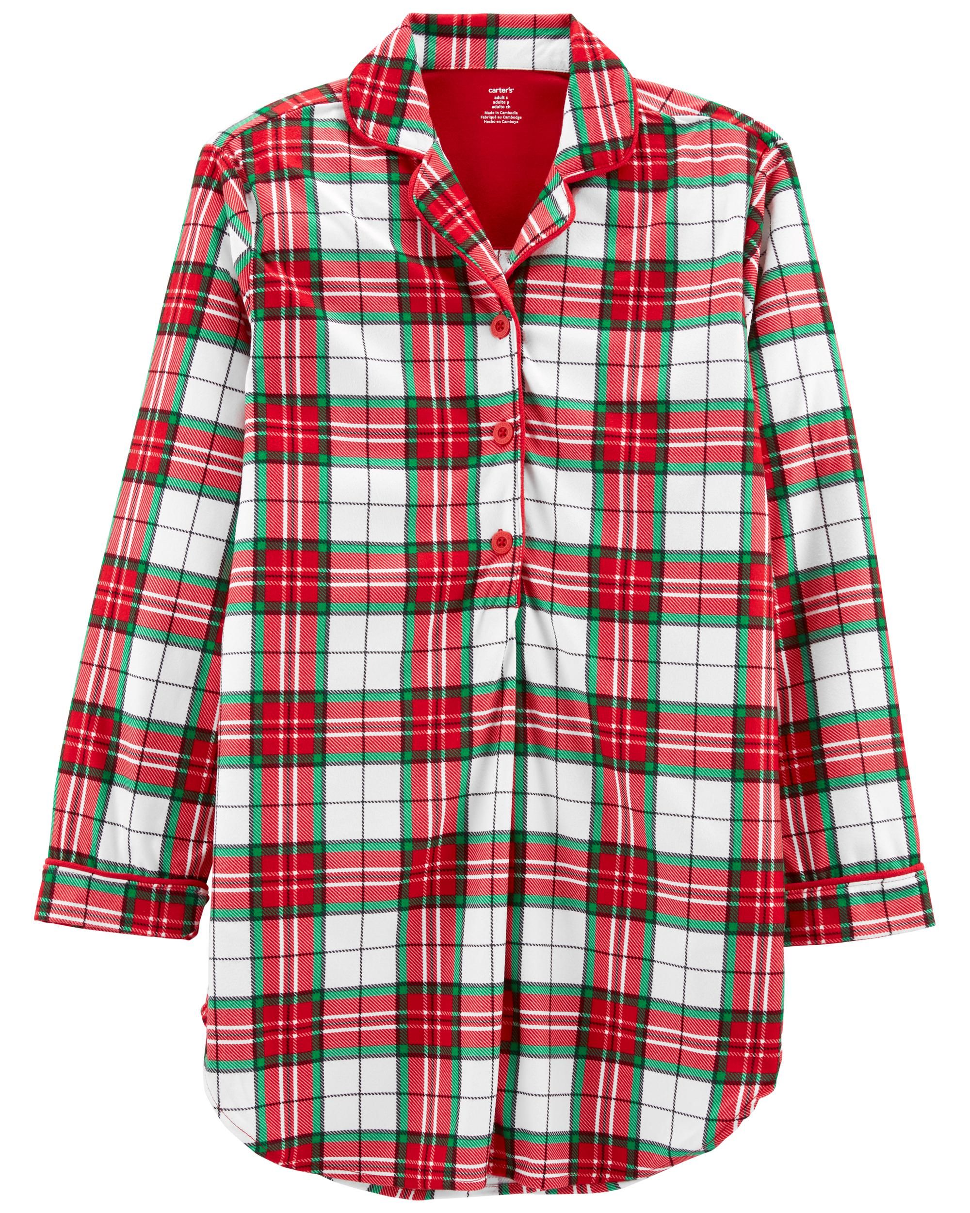 Adult Christmas Fleece Nightgown | Carter's