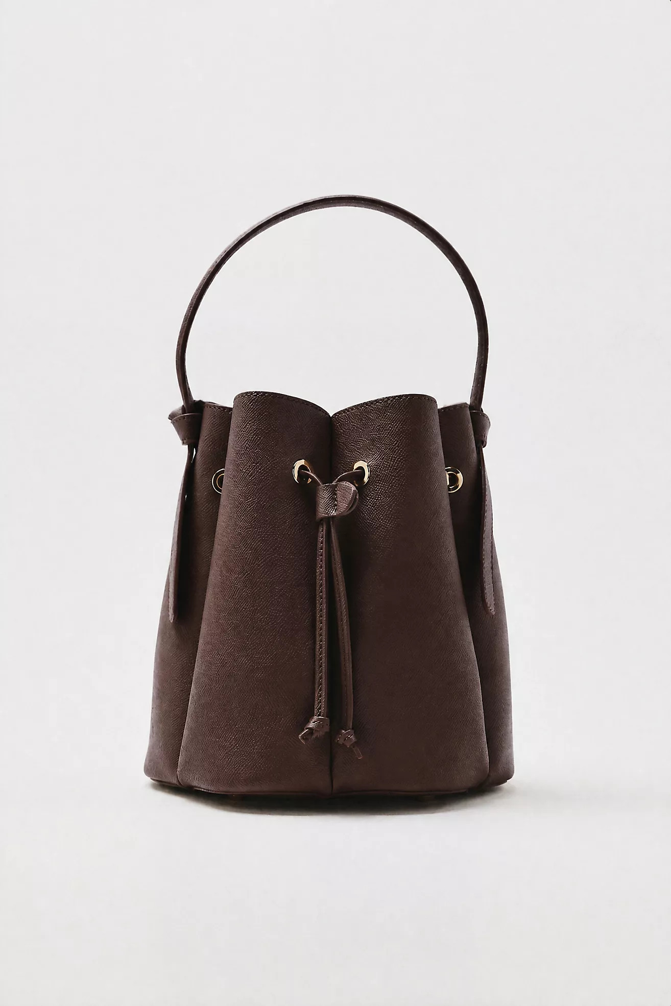 Laguna Cinched Vegan Leather Bucket Bag | Anthropologie (US)