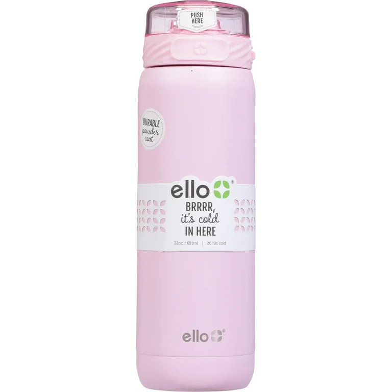 Ello 22 Ounce Cashmere Pink Cooper Water Bottle 1 ea - Walmart.com | Walmart (US)