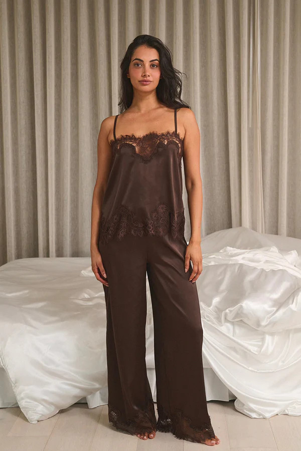 Olivia Pant Set Espresso | Kat the Label US