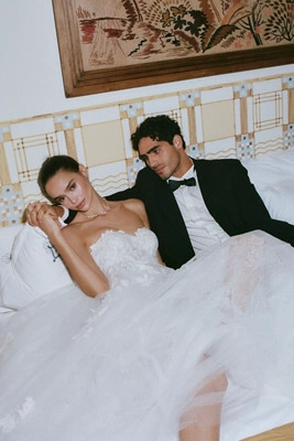 Pronovias x Anthropologie Weddings Tarya Strapless Wedding Gown | Anthropologie (US)