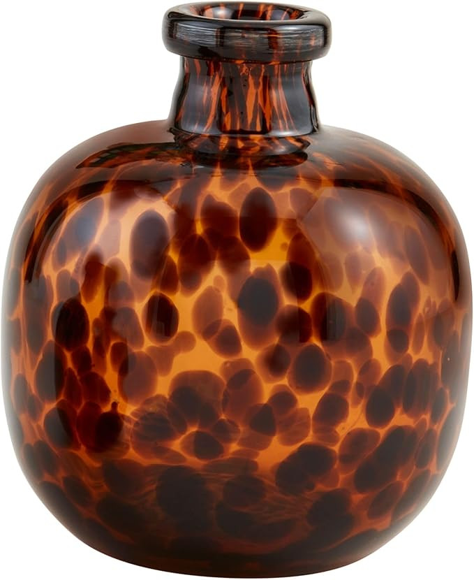 Mud Pie Large Tortoise Glass Vase, 6.75" x 5" | Amazon (US)
