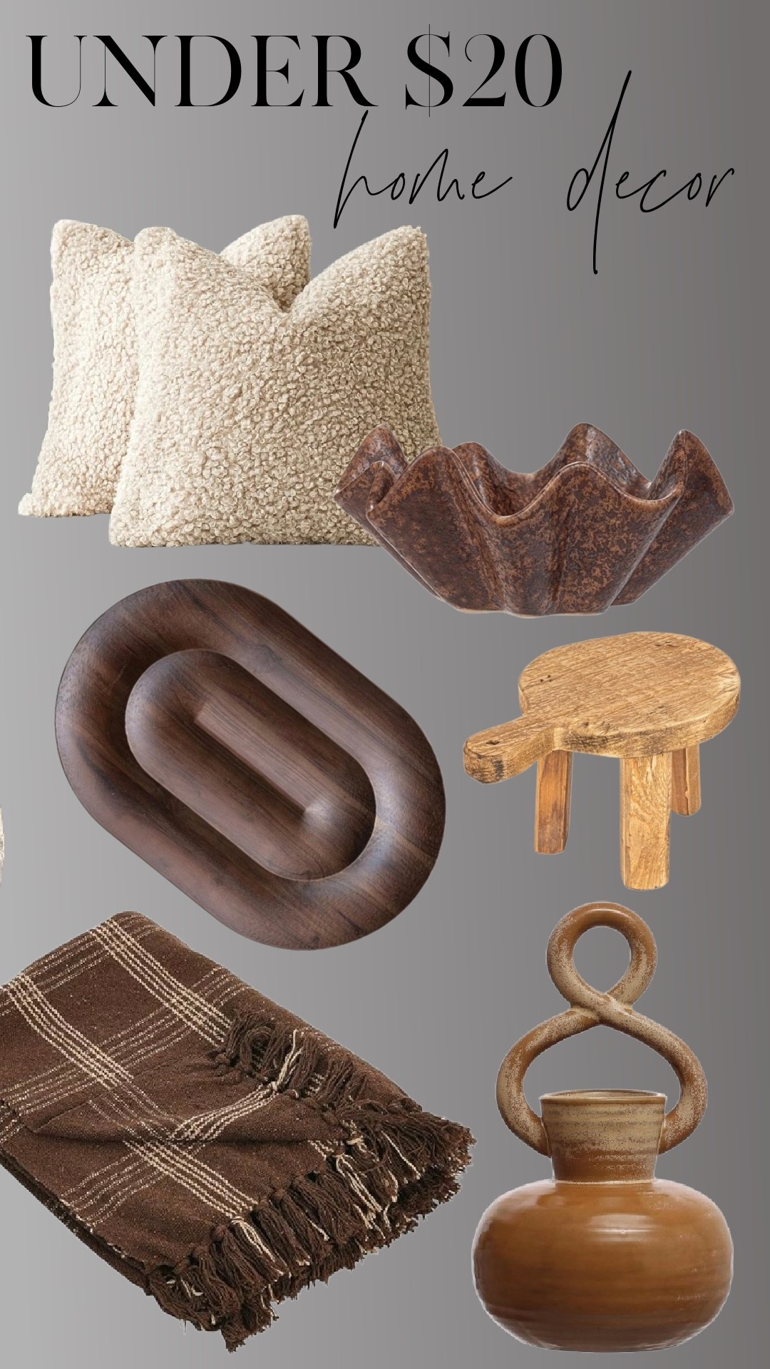 These are the under-$20 pieces that do the quiet heavy lifting in a home.
Textural, neutral, and easy to layer—the kind of finds that work in every season and never feel trendy. I reach for pieces like these again and again because they mix beautifully with vintage, add warmth instantly, and always look more expensive than they are.

Every item here is under $20 and earned a permanent spot in my styling rotation.

#LTKSaleAlert #LTKHome