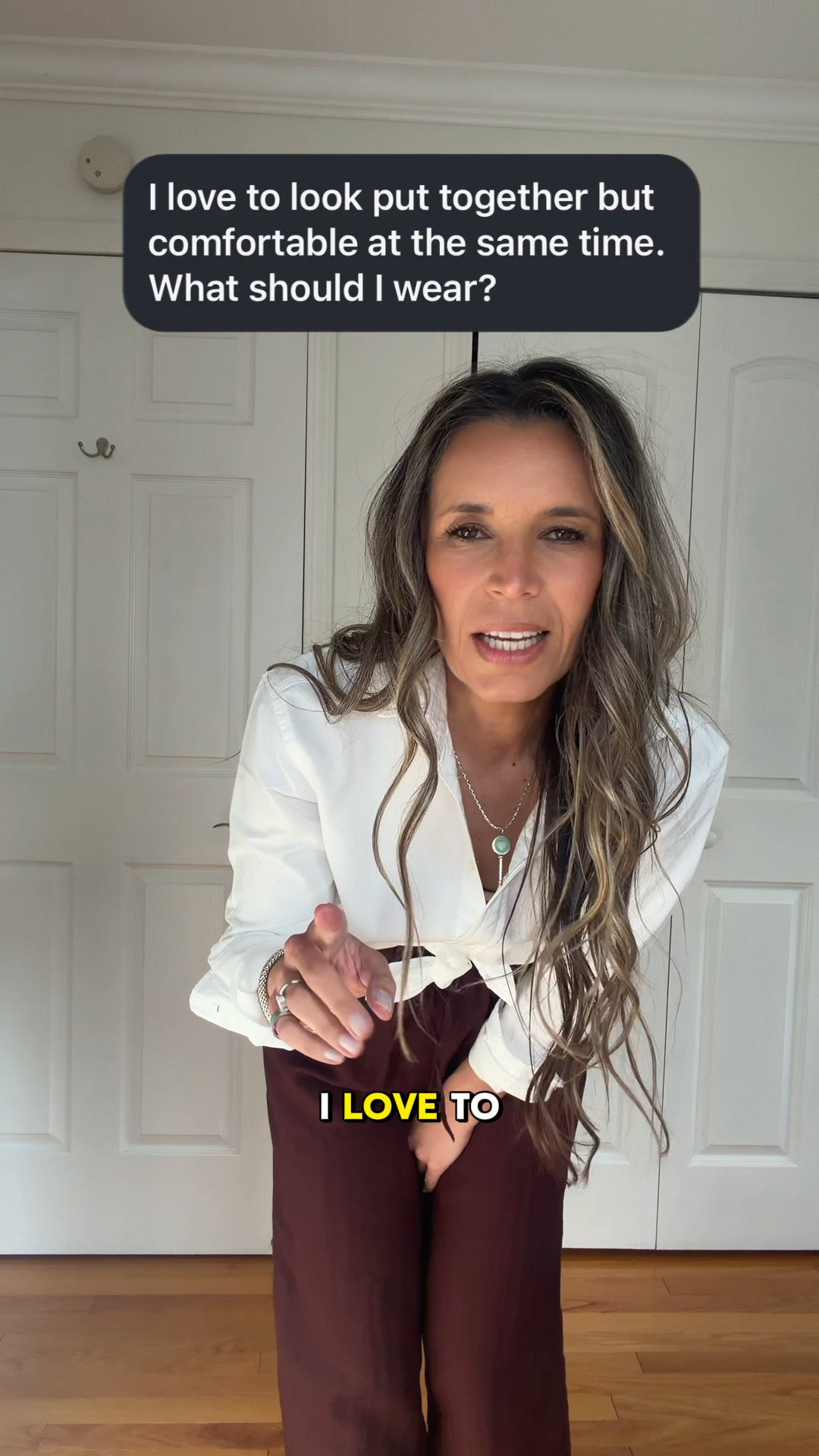 Wide leg drawstring pants are true to size - wearing sz S / color coffee but they look more burgundy

Mary jane glats are true to size



#LTKOver40 #LTKootd #LTKgrwm