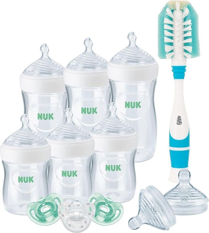 NUK Simply Natural Baby Bottle Newborn Gift Set, Timeless Collection, Amazon Exclusive | Amazon (US)