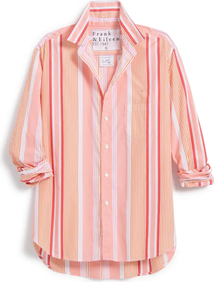 Frank & Eileen Eileen Stripe Relaxed Cotton Button-Up Shirt | Nordstromrack | Nordstrom Rack
