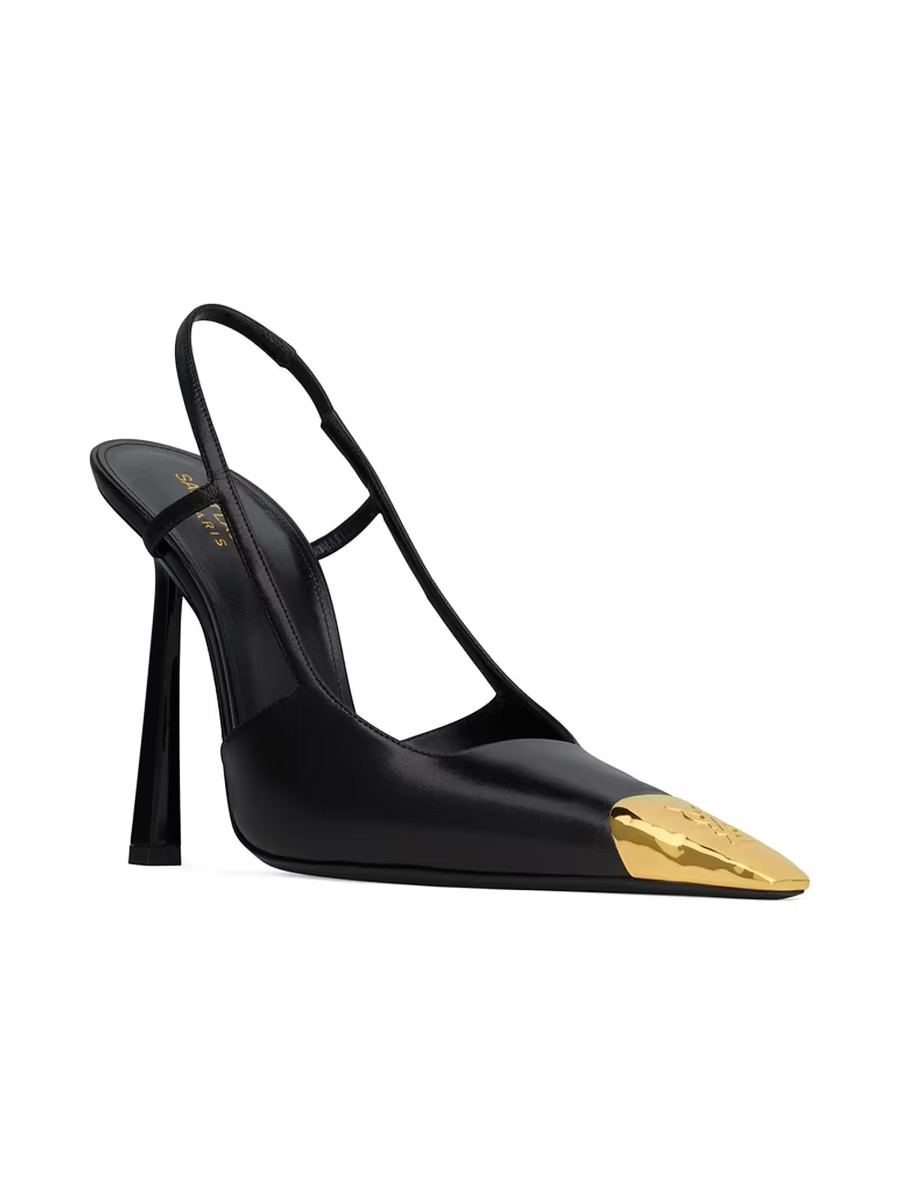 Jeanne Slingback Pumps in Smooth Leather | Saks Fifth Avenue