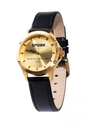 SPGBK Margaret Petite Black Leather Band Watch | Belk
