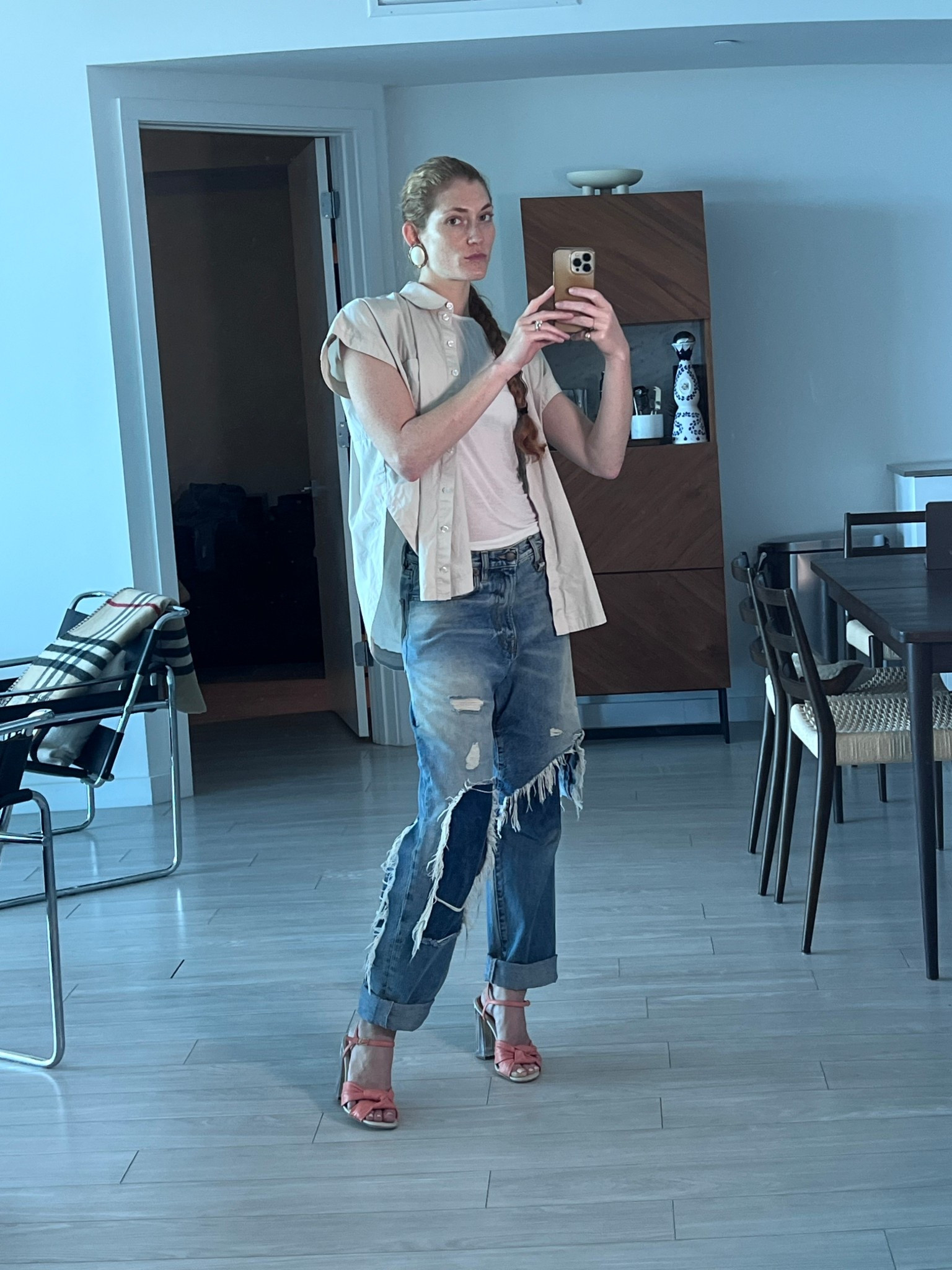 Start with the shoes!
