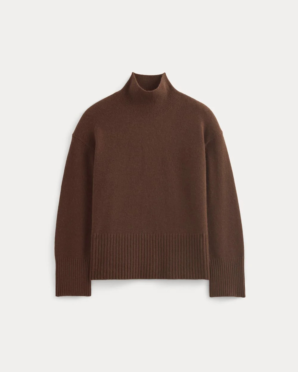 The Boxy Turtleneck in Cashmere | Dark Mahogany | Everlane