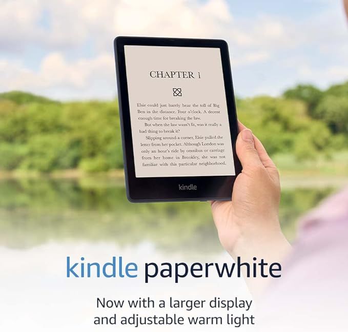 Kindle Paperwhite (16 GB) – Now with a 6.8" display and adjustable warm light – Denim | Amazon (US)